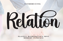 Relation | Script Font