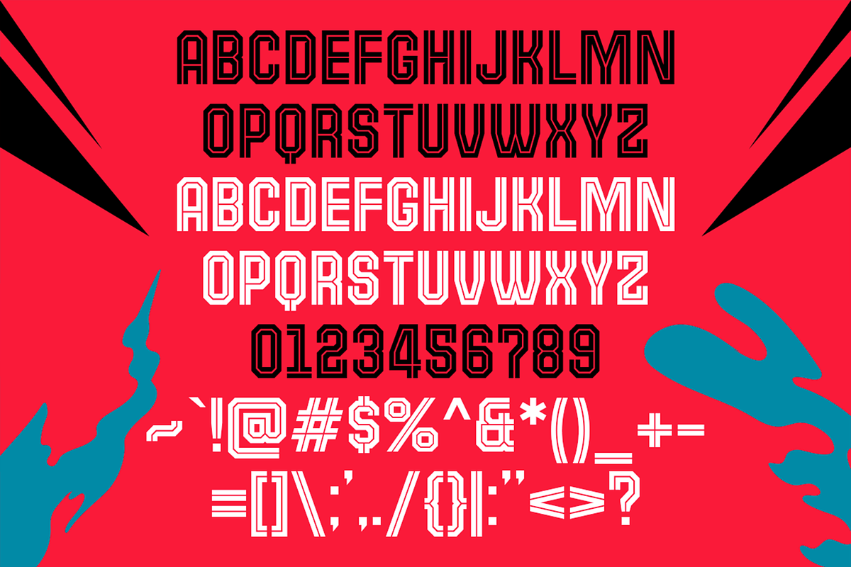 Suportigo - Athletic Jersey Fonts, a Sans Serif Font by Konstantine Studio (Photo 3 of 4)