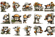 Peeking Woodland Animals Clipart, an Illustration by OK Design (Thumbnail 3 of 6)