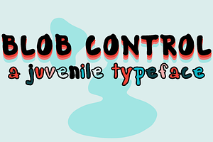 Blob Control Display Typeface