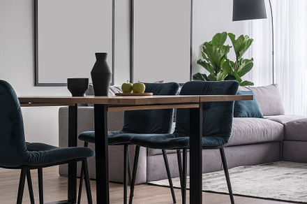 Stylish modern interior with white featuring interior, modern, and