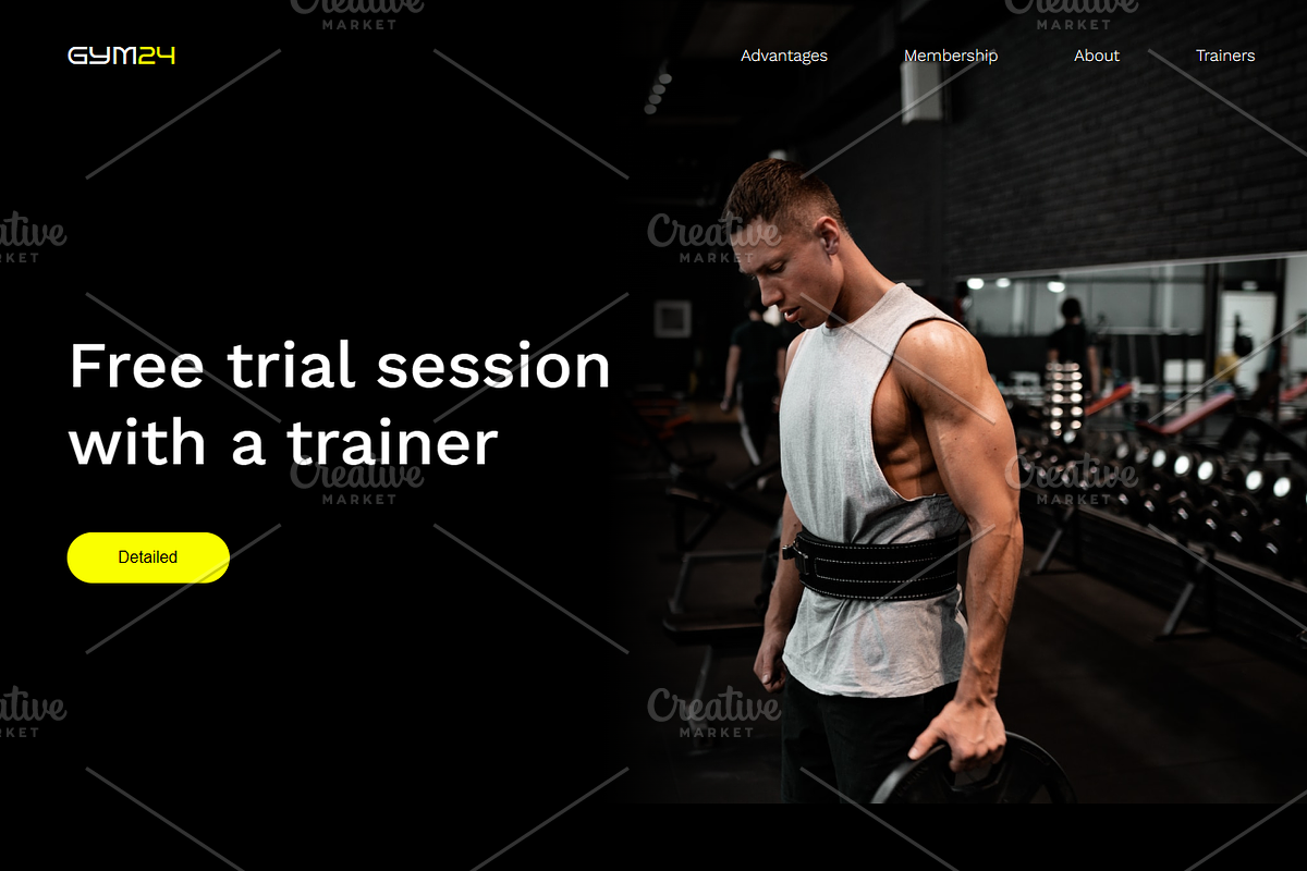 Gym-24 React Landing Page, a React Template by WebMasteryStudio (Photo 6 of 6)