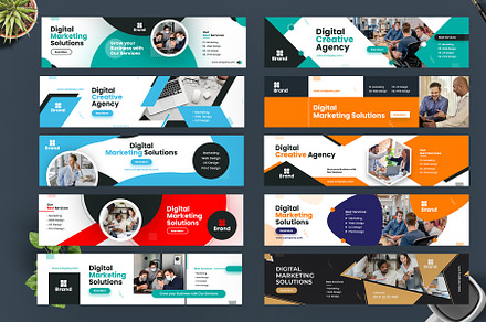 Digital Marketing LinkedIn Banner, a Social Media Template by Pixelpick