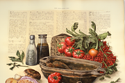 Food Scrapbook Paper, a Pattern Graphic by Printable Treasure (Thumbnail 2 of 5)