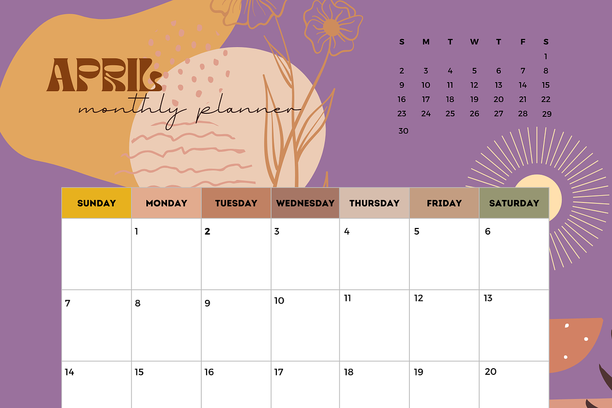 Feminine Boho Style 2024 Calendar, a Design Template by The Lone Crowd (Photo 4 of 7)