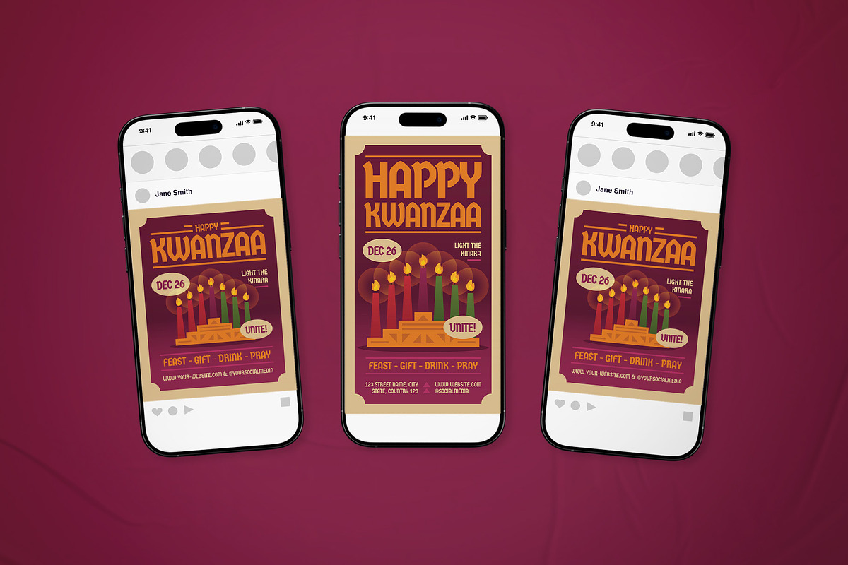 Happy Kwanzaa Event Flyer Set, a Flyer Template by The Good Store (Photo 2 of 2)