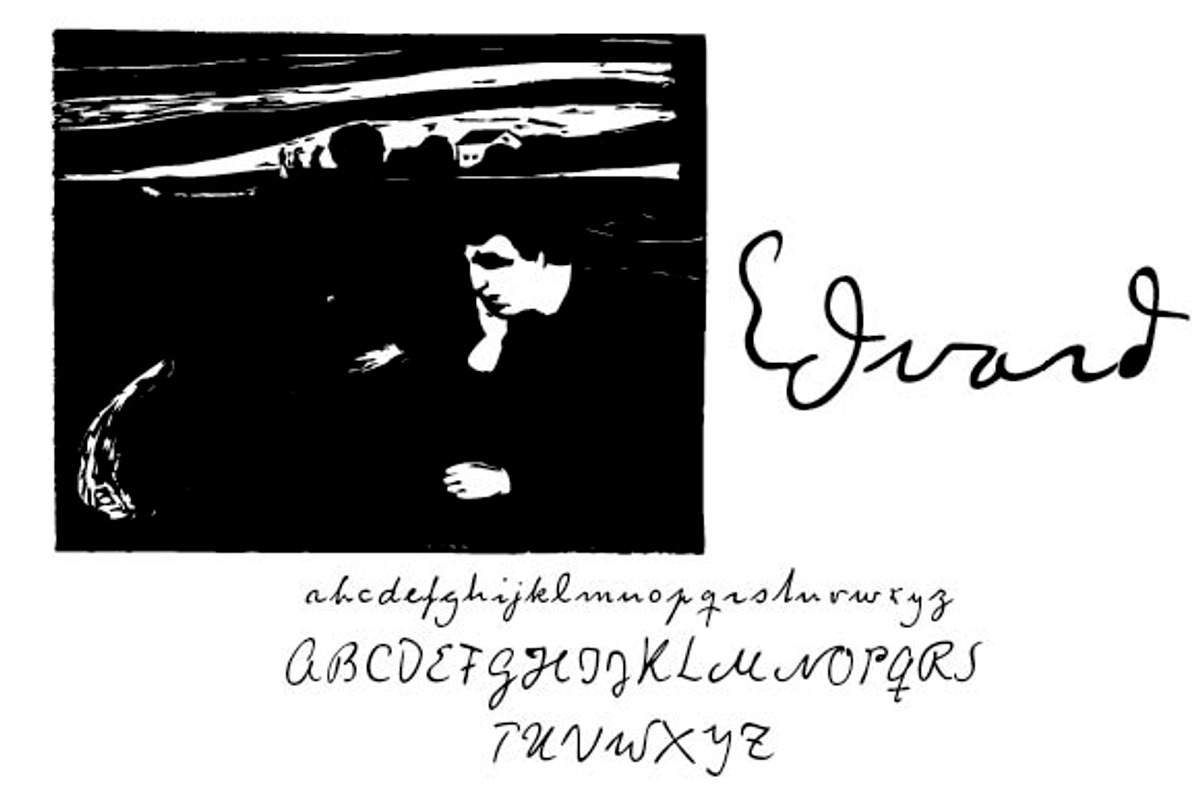Edvard Font preview 3