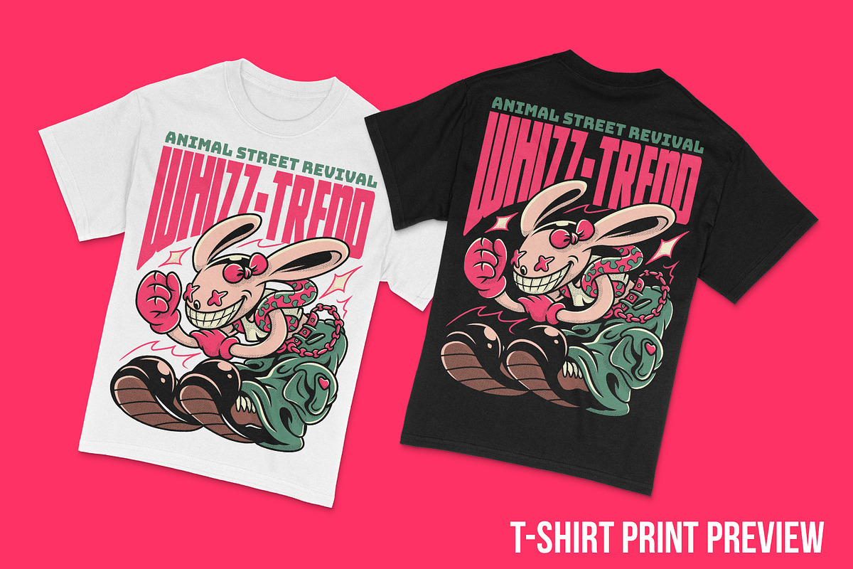 Whizz-Trend T-Shirt Illustration, an Animal Illustration by badsyxn (Photo 5 of 5)