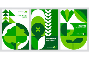 Ecology environment posters, a Seasonal Illustration by Buch&Bee