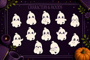 49 Cozy Halloween Ghost Illustration, a Seasonal Illustration by Christine Krahl (Thumbnail 6 of 18)