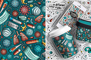 7 Epidemic Seamless Patterns, a Pattern Graphic by BALABOLKA (Thumbnail 5 of 8)