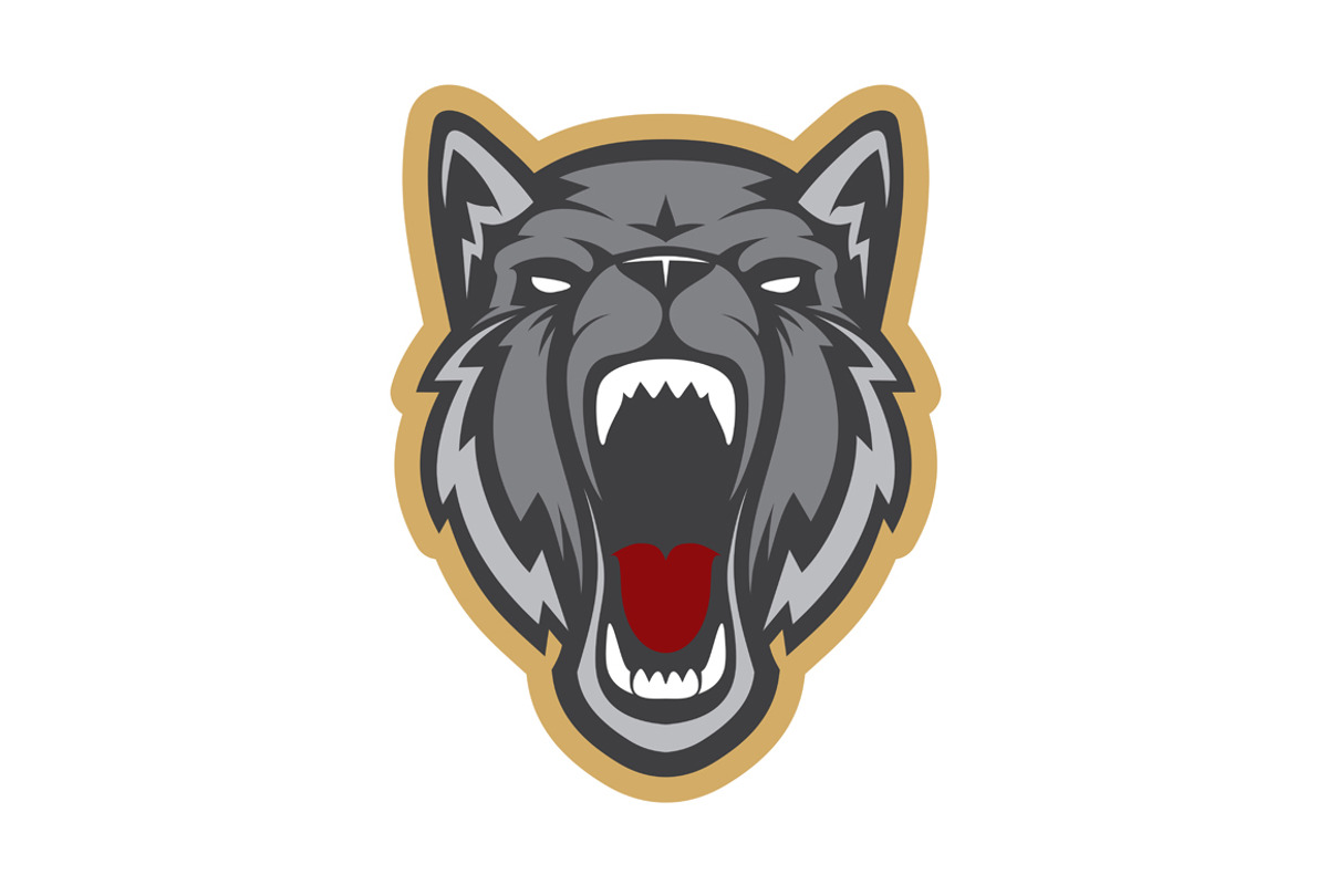 Wolf head logotype, a Branding & Logo Template by Mister Chek (Photo 2 of 3)