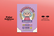 Retro Mother's Day Celebration Flyer, a Flyer Template by Tiptop Graphic (Thumbnail 1 of 5)