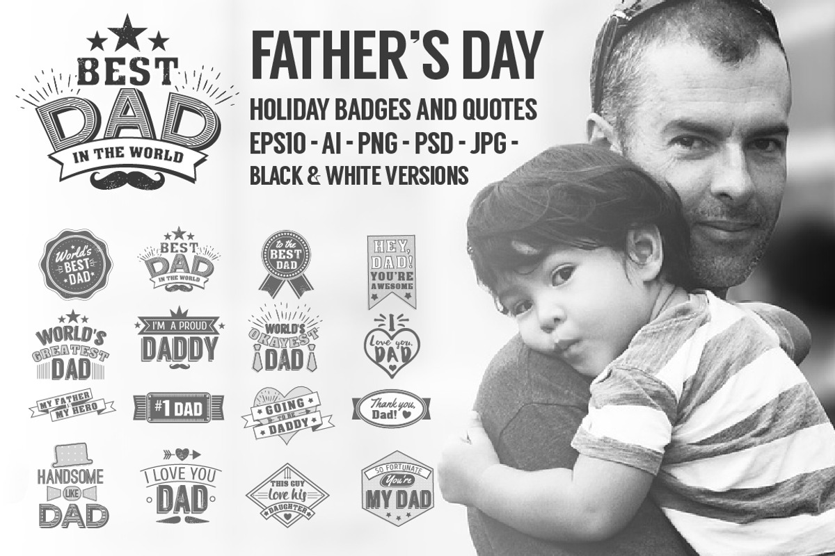 Fathers day quotes, an Object Graphic by Kseniia Kuznetsova (Photo 1 of 4)