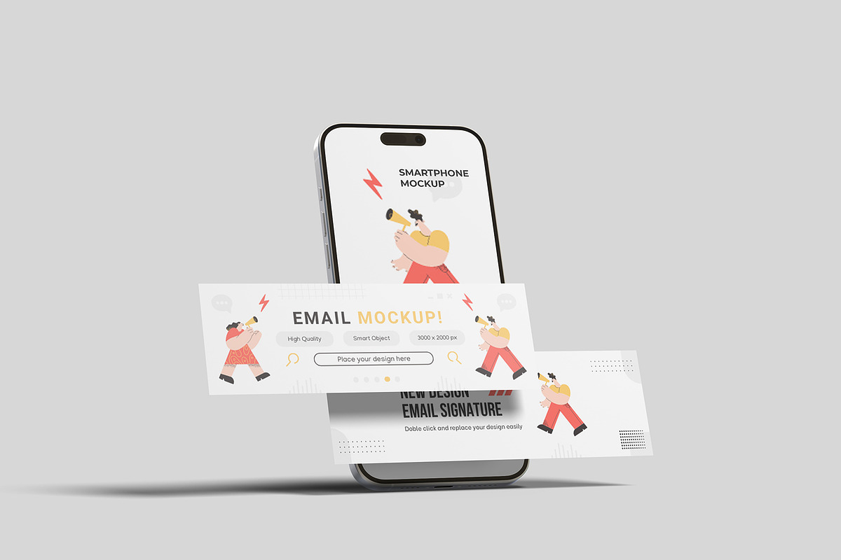 Email Signature Mockup, a Wearable Device Mockup by graphicpages (Photo 7 of 11)
