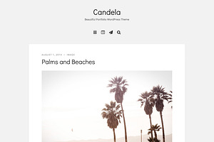 Candela Portfolio WordPress Theme