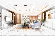 Interior Watercolor Painting, an Action Add-On by MRI STUDIO (Thumbnail 3 of 11)
