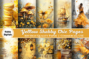 360 Yellow Shabby Chic Pages, an Illustration by HubbaDigitals (Thumbnail 1 of 7)