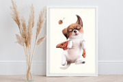 Autumn flying puppies digital pencil, an Illustration by TanyaSchuka (Thumbnail 6 of 9)