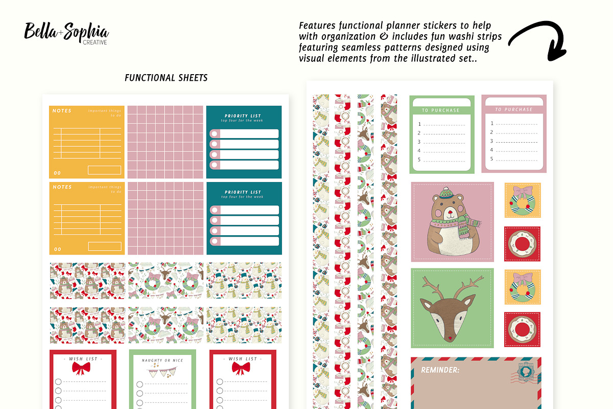 Clip Art Mega Pack for Goodnotes 5, a Stationery Template by Bella+Sophia Creative (Photo 4 of 9)