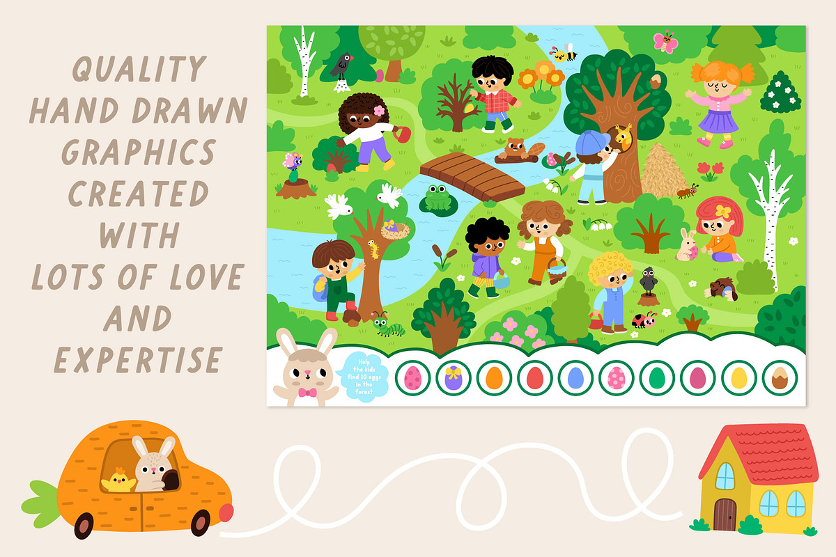 Easter village games and activities, an Education Illustration by Lexi Claus (Photo 14 of 15)