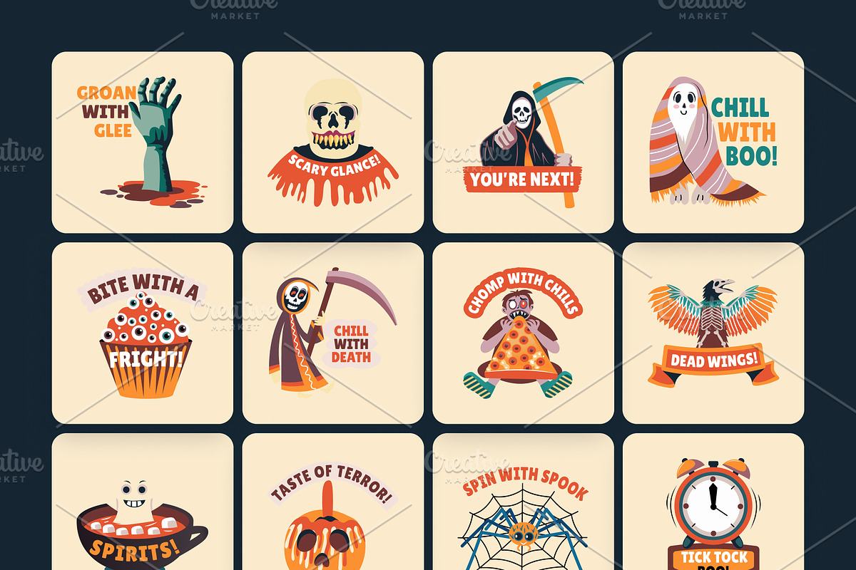 Halloween Stickers Collection, an Emoji Icon by Brickclay (Photo 8 of 8)