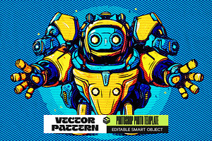 Vector Pattern Photo Effect, a Layer Style Add-On by iDoodle Studio