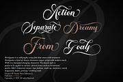 Brailganta Script, a Script Font by Strong.co (Thumbnail 9 of 12)