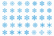 Snowflake Vector SVG PNG Clipart, a Seasonal Illustration by Kusumaillustration (Thumbnail 6 of 11)