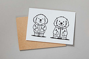 12 Cute Dog Wearing Jacket Coat, an Animal Illustration by jongcreative (Thumbnail 3 of 6)