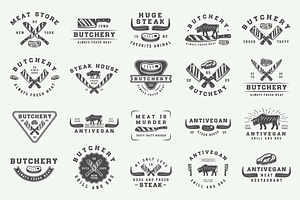 Vintage Butchery Emblems