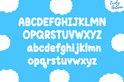 Cloudy Font | Fluffy cloud font, a Sans Serif Font by LivelyAutumn11.11 (Thumbnail 2 of 4)