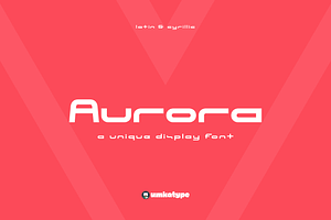 Aurora Display Font, a Font by alpercakici
