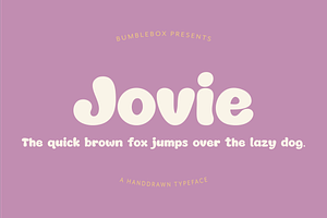 Jovie – Handwritten Display Font