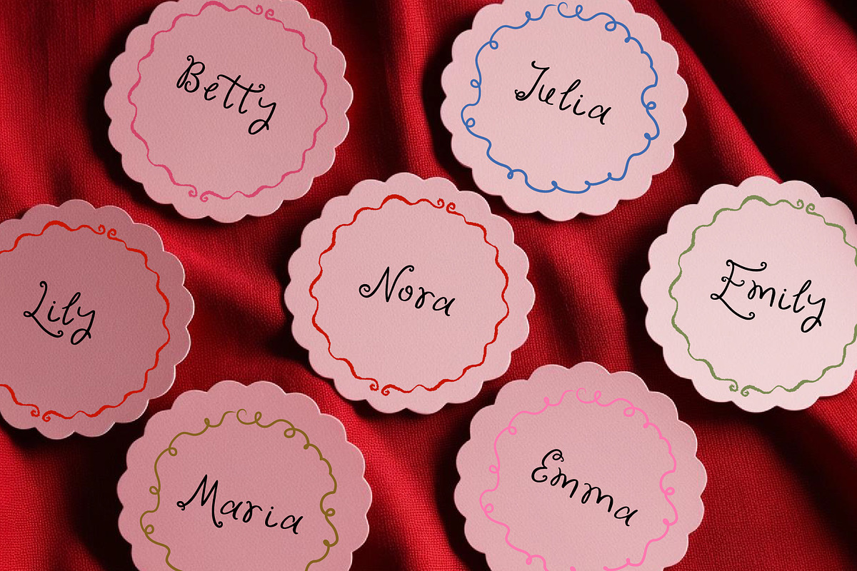 The Strawberry Collective Sweet Font, a Handwritten Font by Kaya Fonts (Photo 4 of 33)