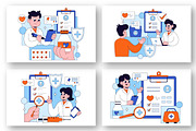 10 Medical Anamnesis Consultation, a Healthcare Illustration by denayunebgt (Thumbnail 2 of 4)