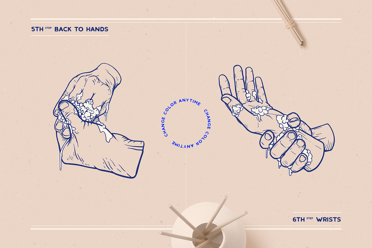Wash your hands, a Healthcare Illustration by blauananas (Photo 4 of 7)