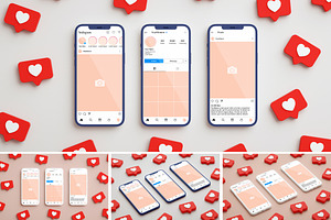 Instagram Interface Mockup