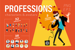 profession characters & avatars