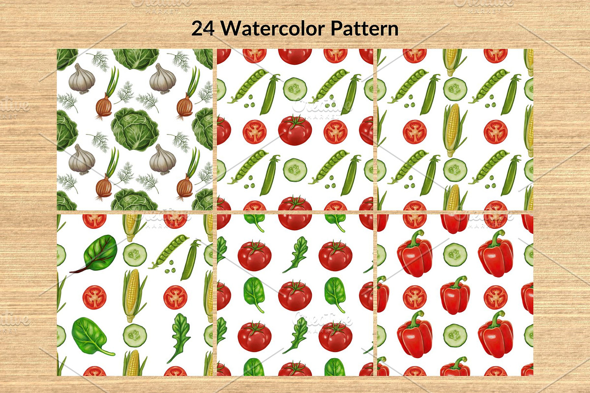 Watercolor Vegetables, a Food Illustration by Elatedowl (Photo 5 of 17)