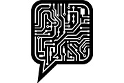 Technology Circuit Speech Bubble, a Technology Illustration by balal (Thumbnail 4 of 13)