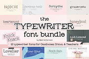 Typewriter Font Bundle, a Handwritten Font by Beck McCormick (Thumbnail 1 of 10)