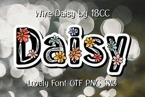 Wire Daisy OTF PNG SVG