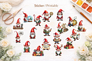 Sarcastic Christmas Gnome Clipart, an Illustration by Artnoy (Thumbnail 7 of 8)
