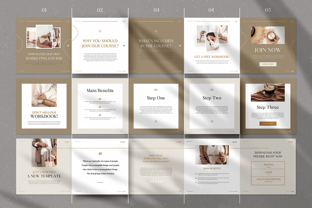 Classy Carousel Instagram Templates, a Social Media Template by AndrewPixel (Photo 7 of 7)