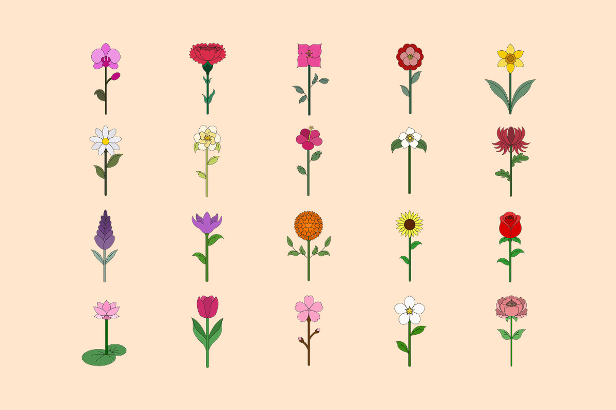 Petal Shape Illustration, an Object Illustration by Loin Studio (Photo 3 of 3)