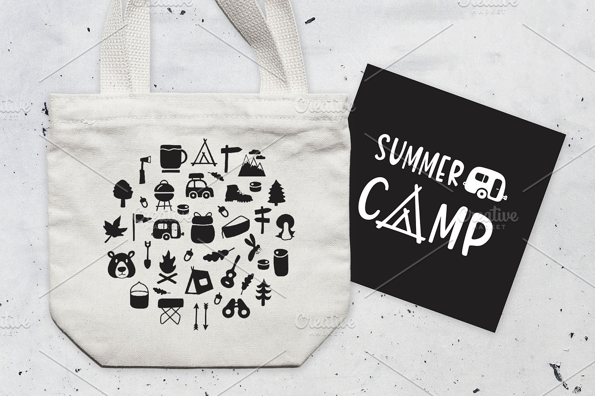 Adventure Font and Camping Pack, a Script Font by Nadezda (Photo 2 of 11)