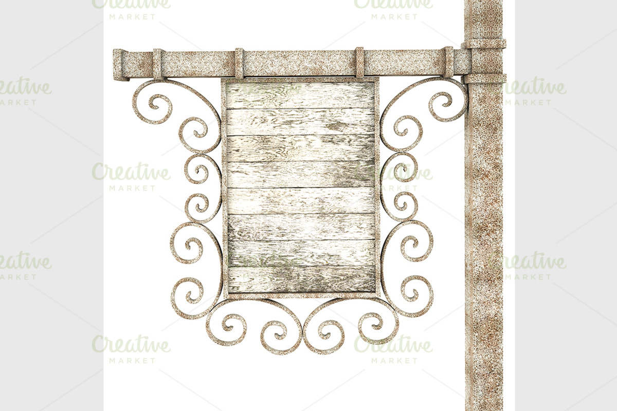 Old wooden signboard, a Background Graphic by IllustrationArtShop