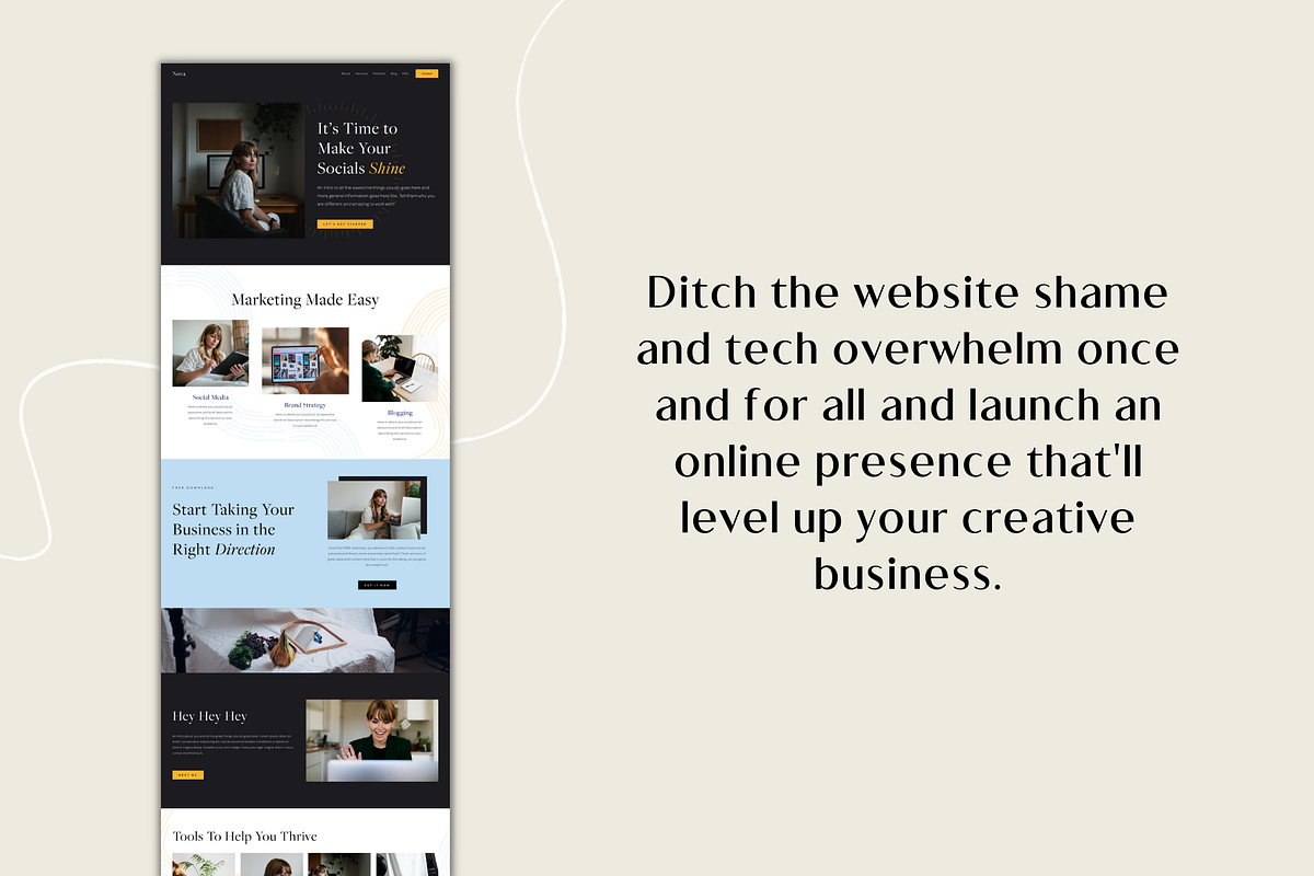 Squarespace 7.1 Template - Nova, a Websites & App Template by Station Seven (Photo 4 of 4)