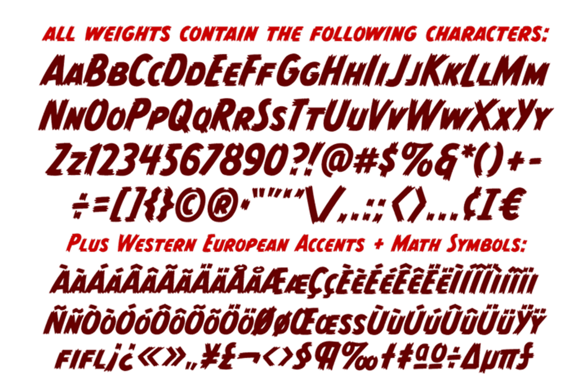 Monster Mash - a ragged comic font preview 4